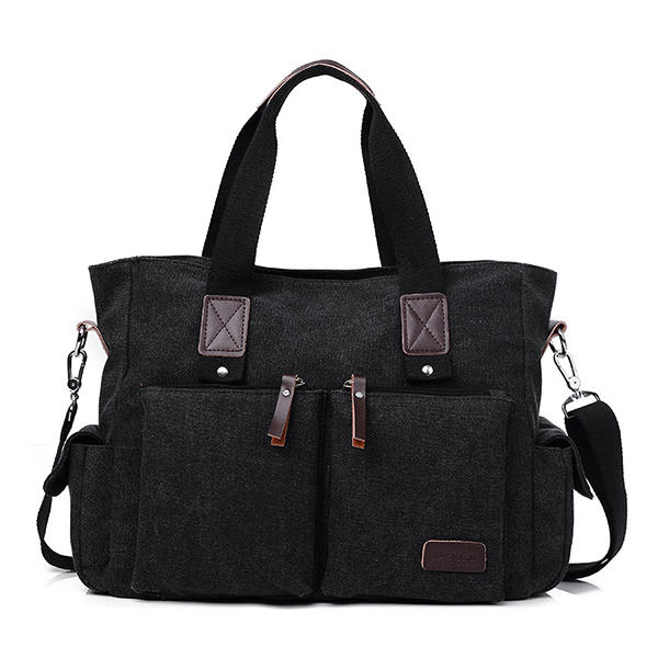 Large Capacity Men Women Canvas Multifunctional Crossbody Bag Outdoor Handbag