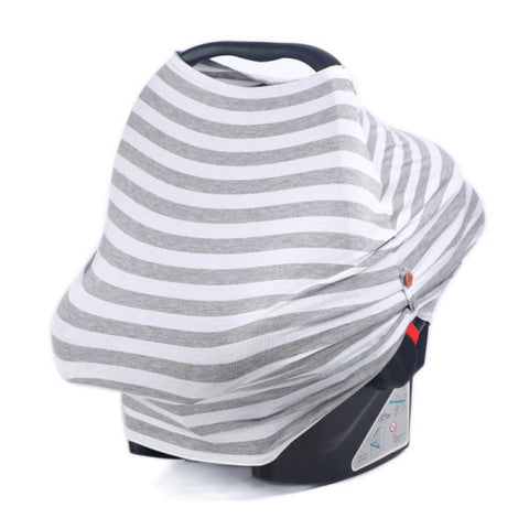 Women Multi-Use Nursing Breastfeeding Cover Scarf Stretchy Baby Car Seat Cover Shopping Cart Cover