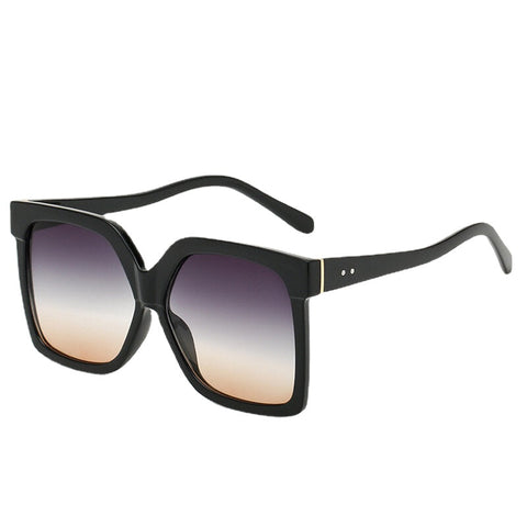 Retro Big Box New Sunglasses Contrast Color Sunglasses