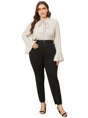 Plus Size Black Fashion Pants