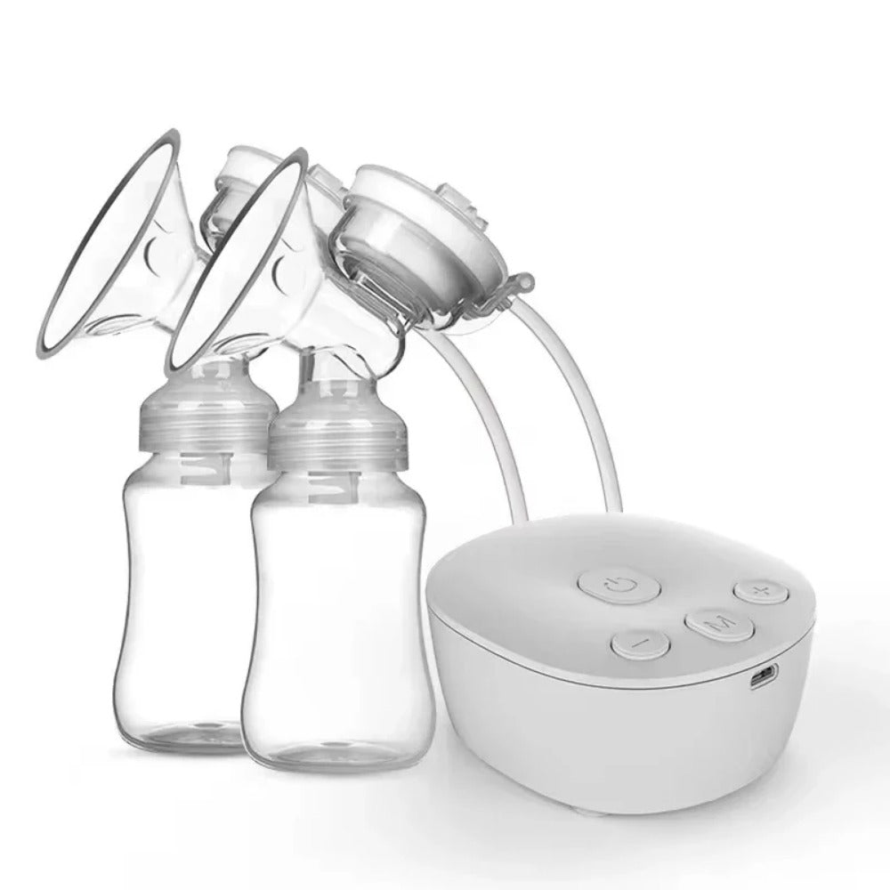 Double Electric Breast Pump with USB, Dual Nipple Suction & 150ml Baby Milk Bottle