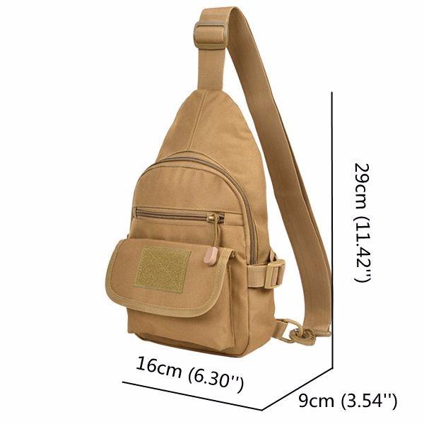 Waterproof Nylon Crossbody Bag Outdoor Shoulder Bag Casual Chest Bag For Men