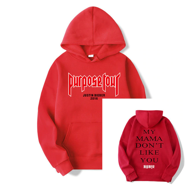 Justin Bieber Poster Hip Hop Sweat Homme Hoodie