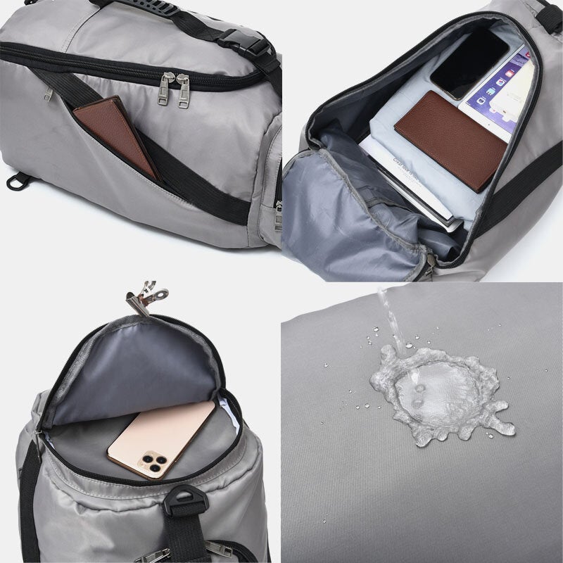 Unisex Nylon Waterproof Wear-resistance Outdoor Brief Large Capacity Basketball Storage Bag Travel Bag Gym Backpack
