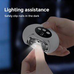 2-in-1 Electric Nail Clippers & Manicure Set, 360° Rotating Trimmer for Baby & Adult Fingers, Toes