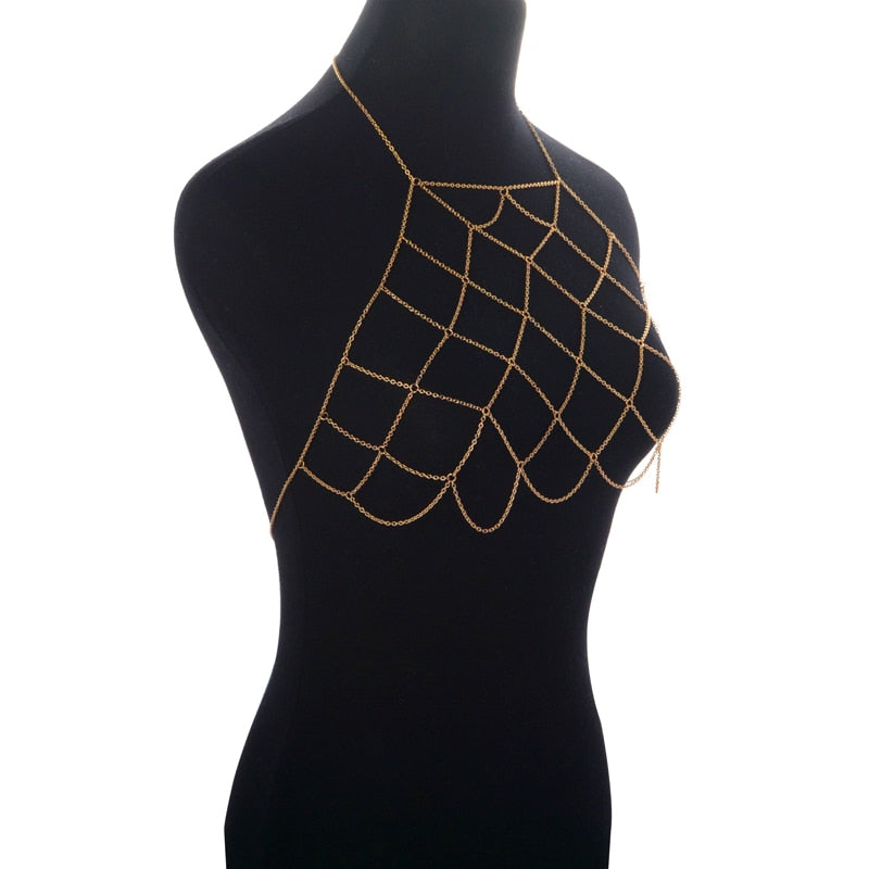 Collares Collier Bikini Body Chain Harness Bohemian Jewelry - Sheseelady