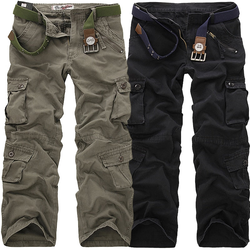 High Quality Men'S Pants Casual Multi Pocket Military Trousers For Men