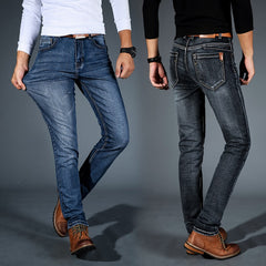 Casual Black Blue Slim Stretch Classic Denim Jeans - Sheseelady