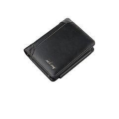 Men Faux Leather Causal Business Zipper Coin Wallet