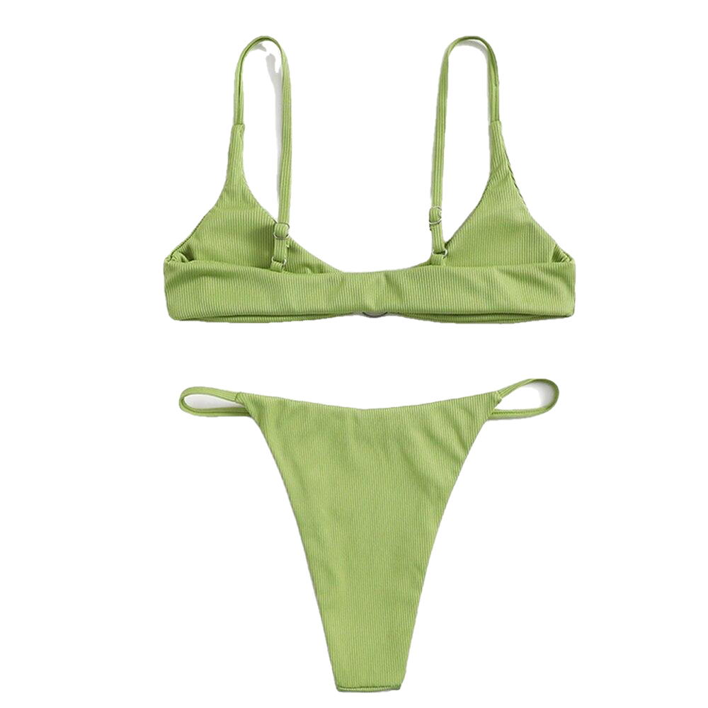 Sexy Ladies' Low Waist Push Up Brazilian Bikini Two Pieces