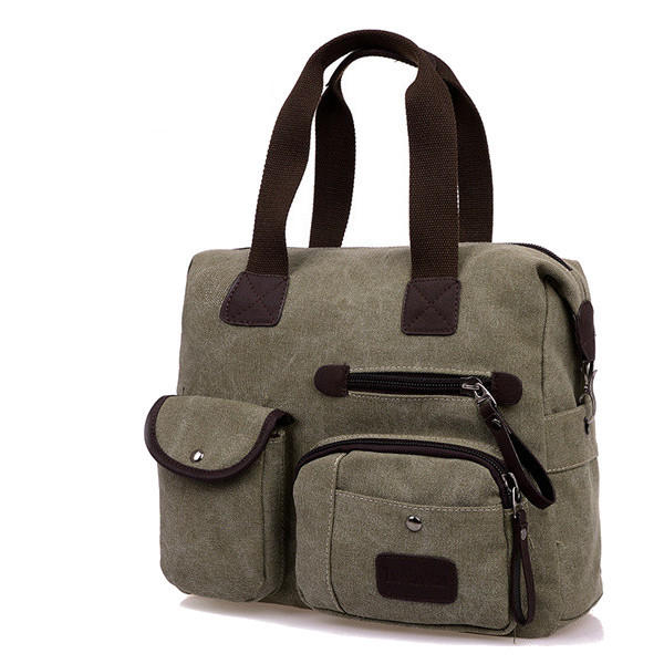 Men Women Vintage Canvas Bag Shoulder Messenger Handbag