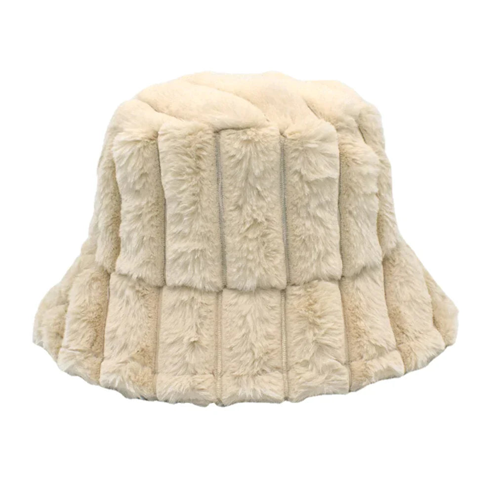 Unsiex Cotton Warm Soft Outdoor Casual All-match Solid Color Bucket Hat