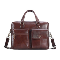 Men Genuine Leather Handbag Crossbody Bag Messenger