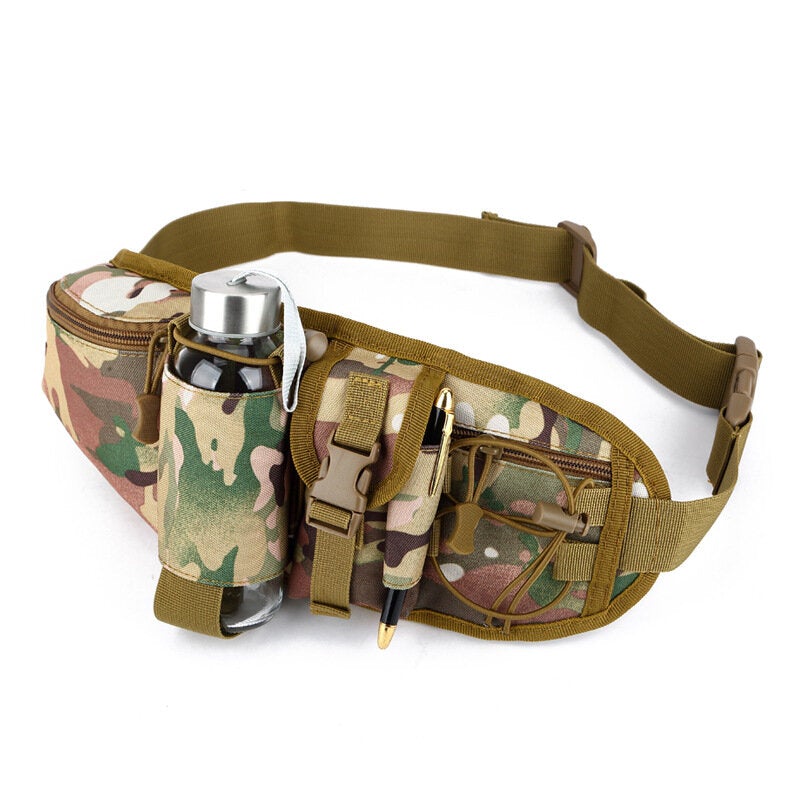 Men Nylon Casual Waterproof Sprot Outdoor Camping Waist Bag