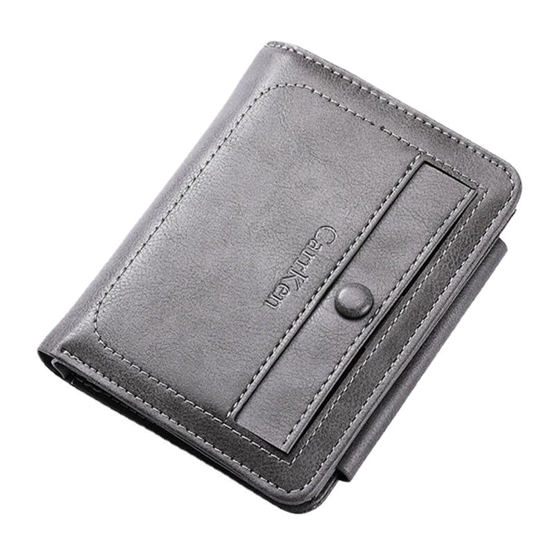 Men Retro Zipper Wallet Card Holder Coin Bag Card Holder