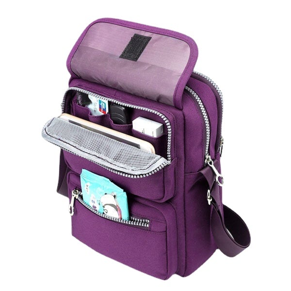 Women Nylon Travel Passport Bag Crossbody Travel Useful Shoulder Bag