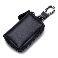 Men Genuine Leather Retro Mini Key Case Bag Large Capcity Fashion Car Keychain Wallet