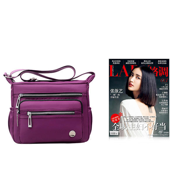 Women Nylon Multi-layer Mummy Bag Shoulder Messenger Crossbody