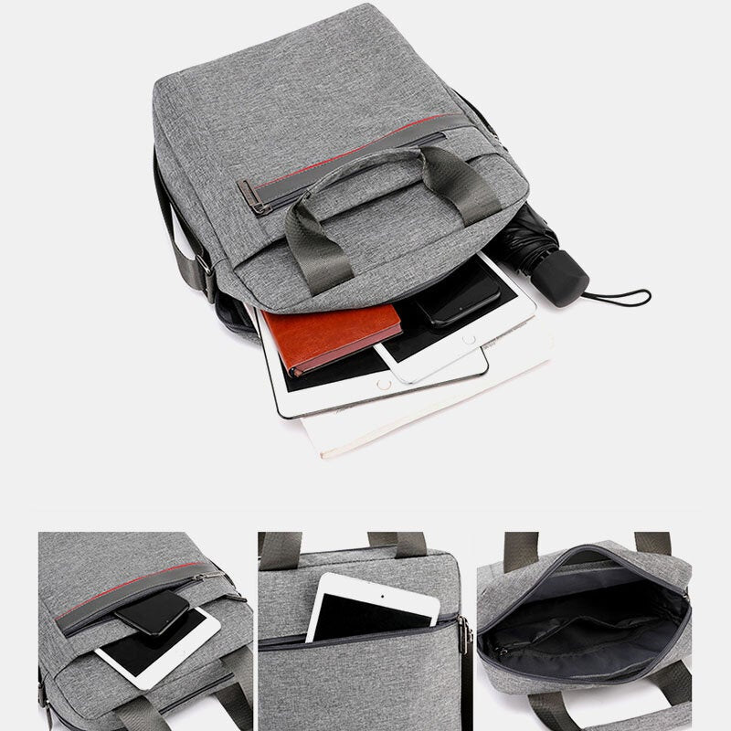 Men's Large Nylon Shoulder Bag for Outdoor Use