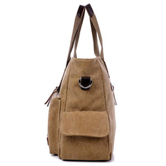 Large Capacity Men Women Canvas Multifunctional Crossbody Bag Outdoor Handbag