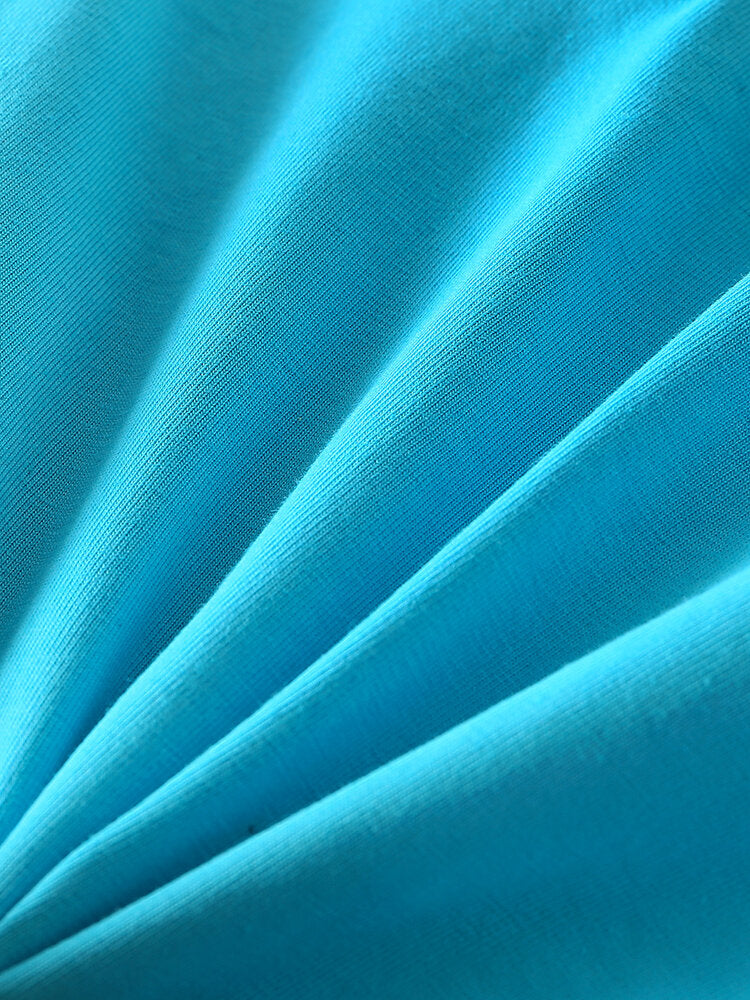 Mens Cotton Solid Color Elastic Mid Waist Breathable Thin Briefs