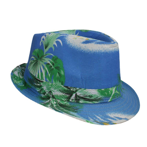 Beach Pattern Cloth Bucket Hat Men's Seaside Vacation Sunshade Casual Hat