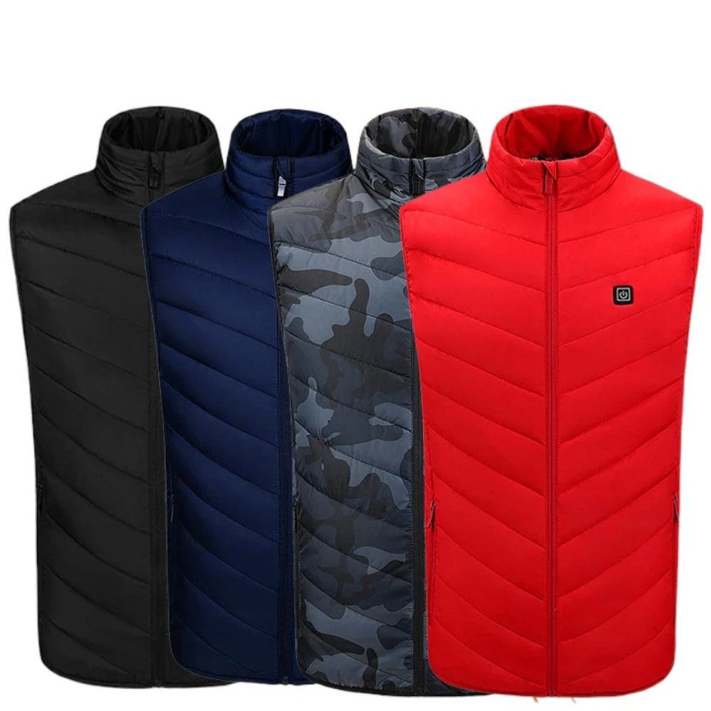 Heated Vest 13 Heating Areas Oversized Women Men Winter Vest Self Heating Vest Usb Electric Thermal Vest Jacket Outdoor Veste