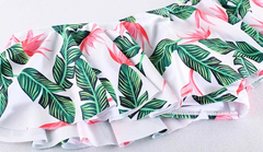 Floral Printed Clothes For Mother Daughter And Swimwear Bikini