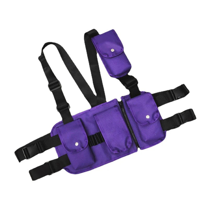 Unisex Tactical Multi-Pocket Chest Vest Bag for Fashion