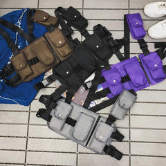 Unisex Tactical Multi-Pocket Chest Vest Bag for Fashion