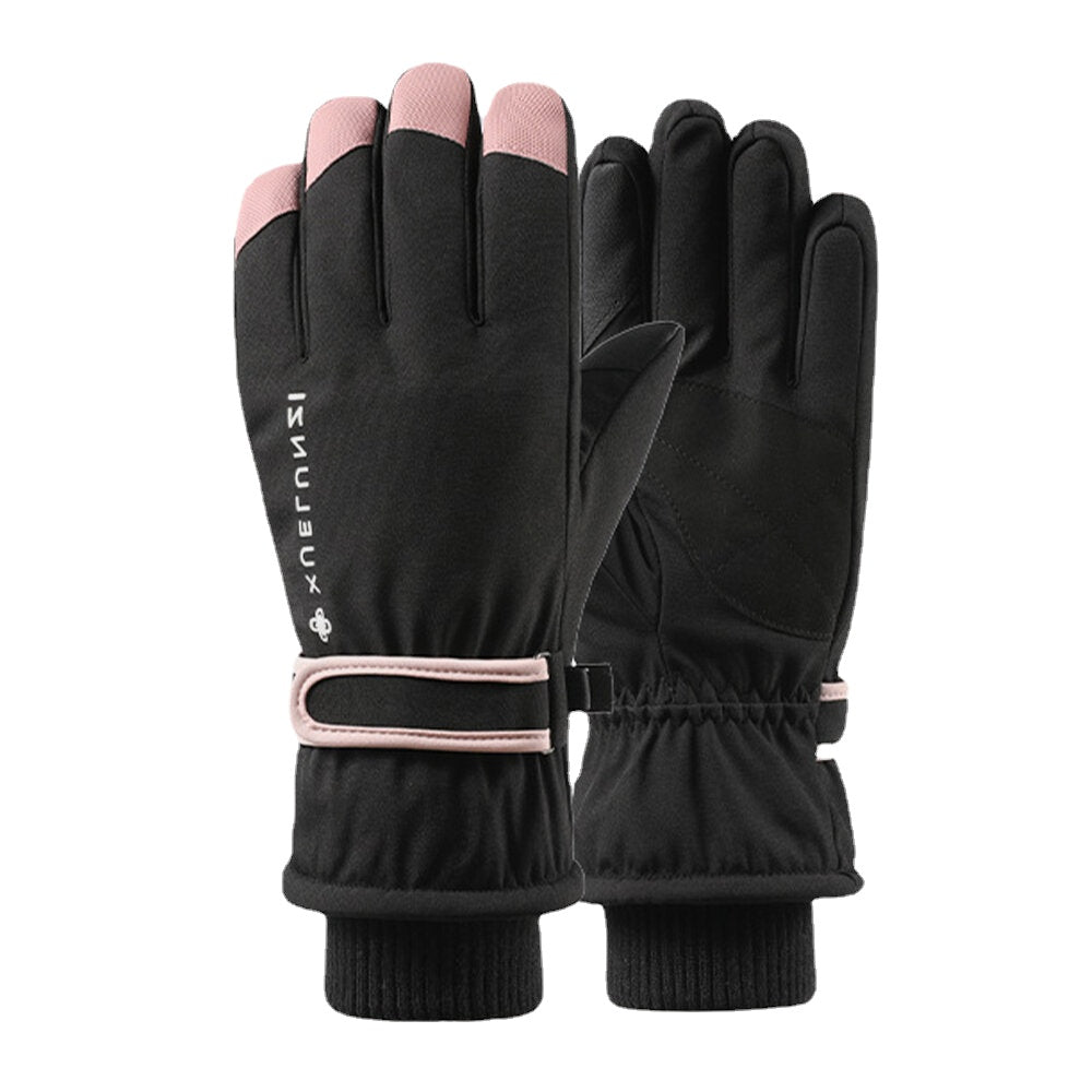 Women Screentouch Windproof Waterproof Riding Skiing Warm Sport Full-finger Gloves