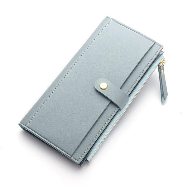 Women Multi Slot Elegant Long Wallet Card Holder Purse Phone Bag Fits 5.5 inch Cellphone