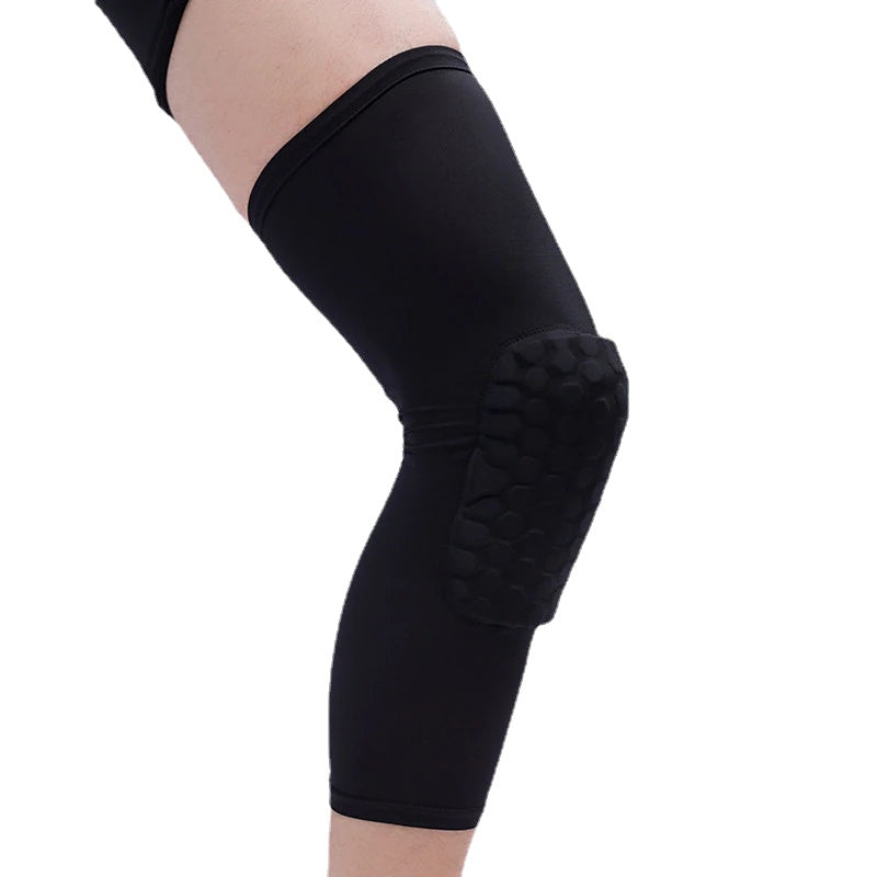 Breathable Honeycomb Knee Protector for Basketball & Climbing - Anti-Collision Sports Gear
