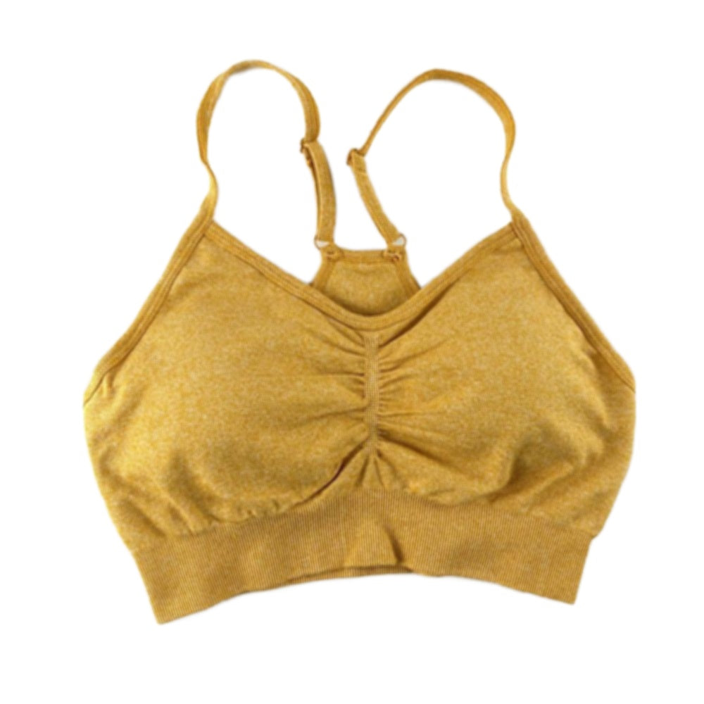 Trendy Women's Quick Drying Seamless Push Up Sport Bras