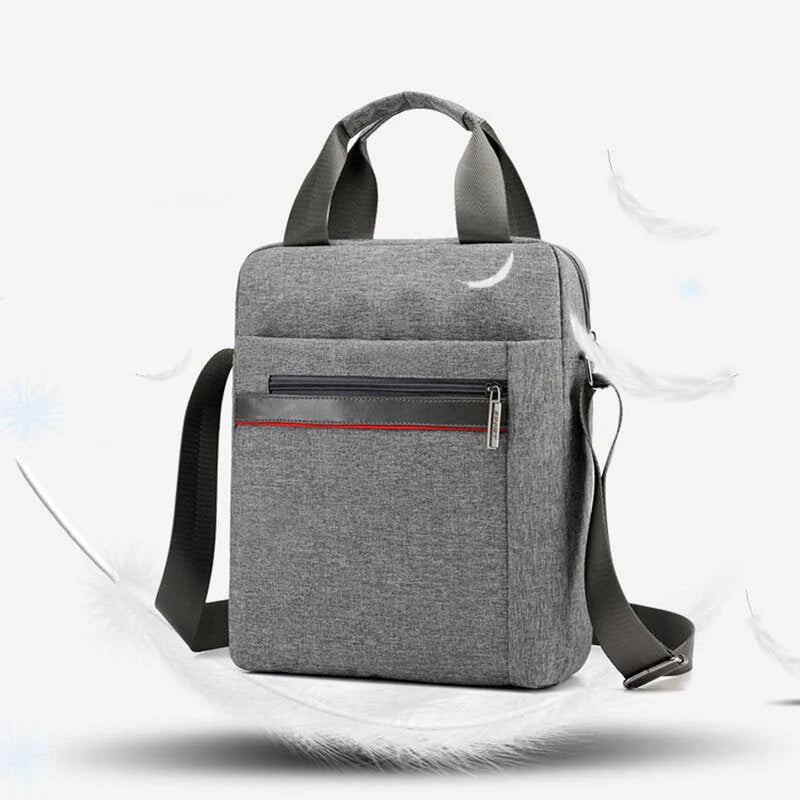 Men's Large Nylon Shoulder Bag for Outdoor Use