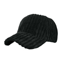 Men Women Striped Corduroy Baseball Cap Sun Hat Outdoor Sunshade Hat