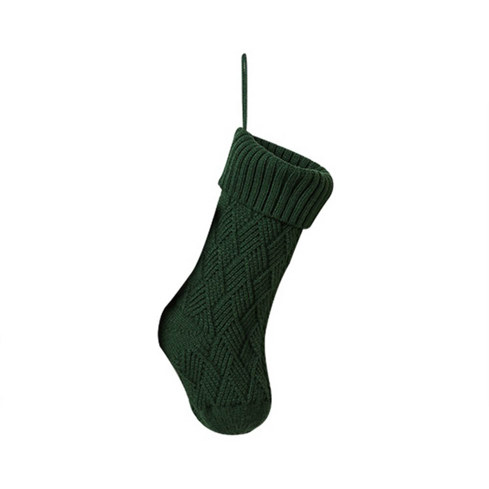 Knitted Christmas Socks Gift Bags Christmas Lingge Wool Sock