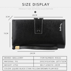 Women Beauty Fashion Long Wallet Clutches Bag Zipper Phone Bag