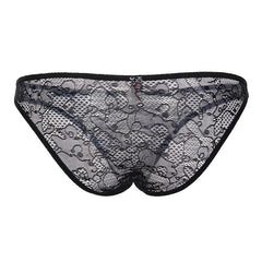 Sexy Lace Transparent Low Waist Briefs for Men