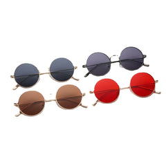 Unisex Retro Metal Round Shape Fashion UV Protection Sunglasses