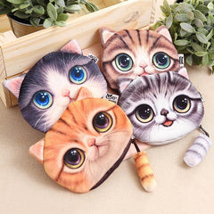 women cute cat wallet coin bag fashion mini bag money purse-PPT