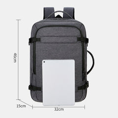 Men Polyester 15.6 Inch USB Charging Anti theft Business Laptop Bag Backpack