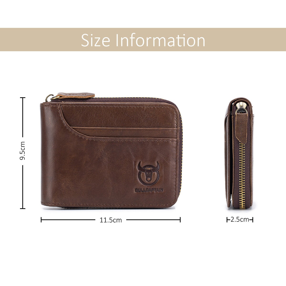 Men Genuine Leather RFID Blocking Antimagnetic Wallets Bifold Short Multi-caed Slot Credit Card Holder Coin Purse