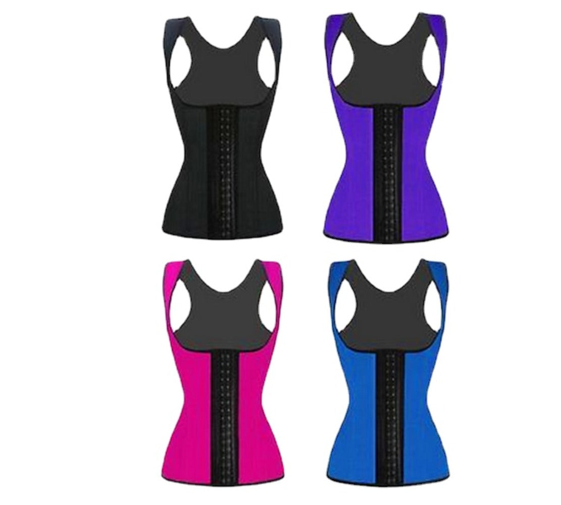 Body Shaper Sweat Plus Size Firm Waist Trainer Women Slimming Vest Shapewear Adjustable Corset Weight Loss Tummy Shaper