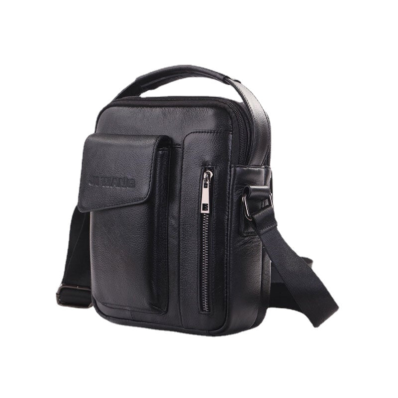 Men Vintage Genuine Leather Crossbody Bag Shoulder Business