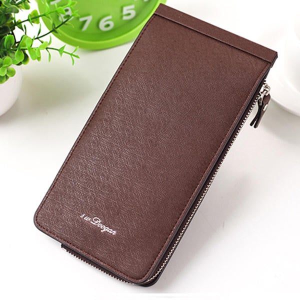 Women Microfiber Leather Multi Card Slots Wallet Card Holder Phone Bag