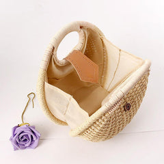 Women Tote Handbag Summer Beach Bag Straw Bag Rattan Bag Handbag