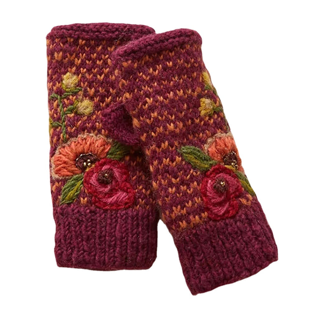 Women Casual Knit Glove Handwarmers