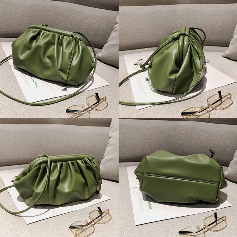 Women Fashion Solid Pouch Crossbody Bag Shoulder Bag