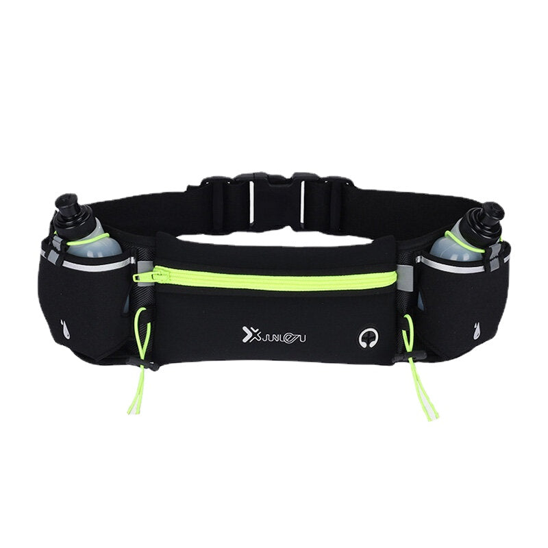 Unisex Sports Fanny Pack Double Pocket Running Sports Water Bottle Belt Bag Phone Waist Bag